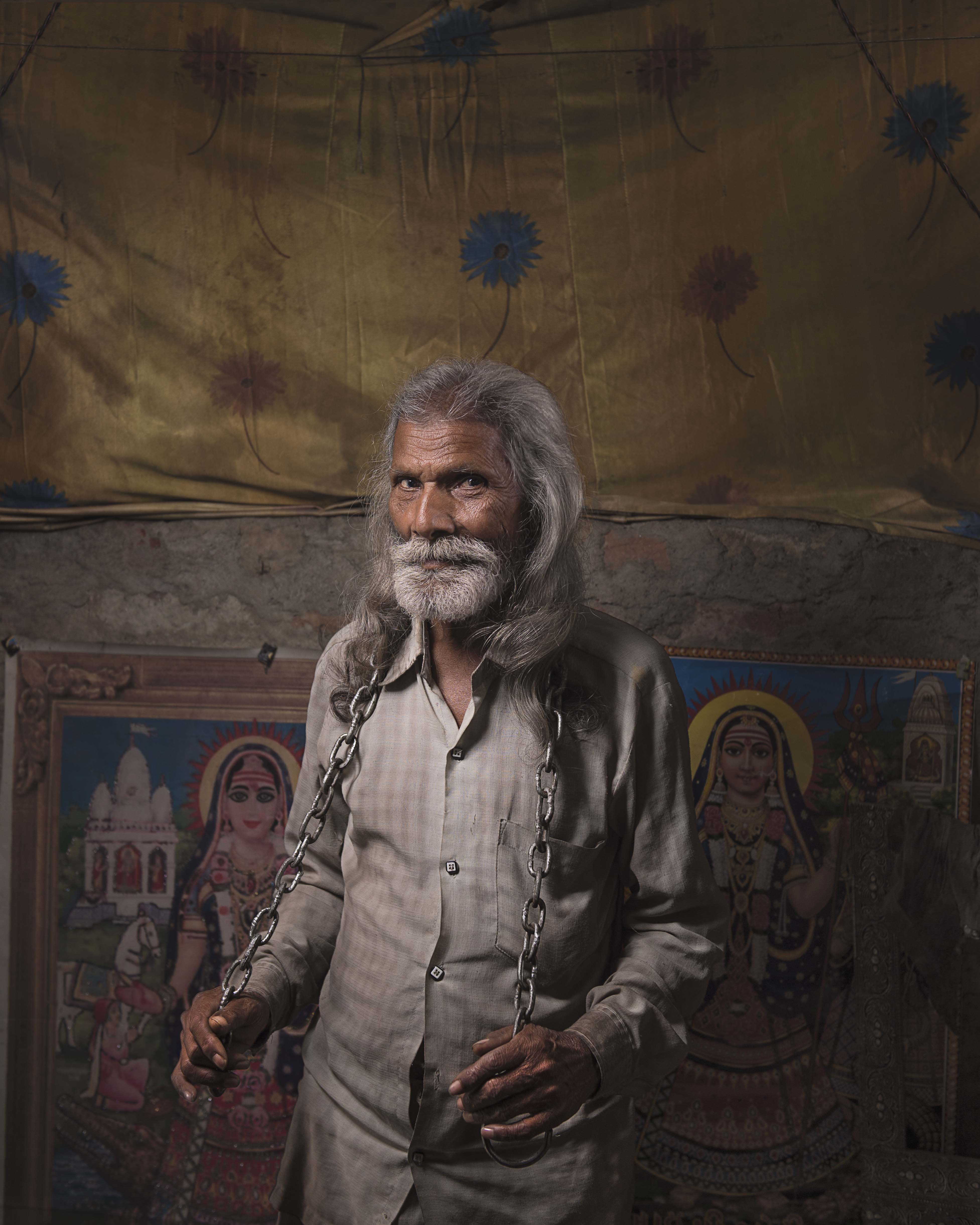 Punna Gujat - 65 - Chair Maker - Half length