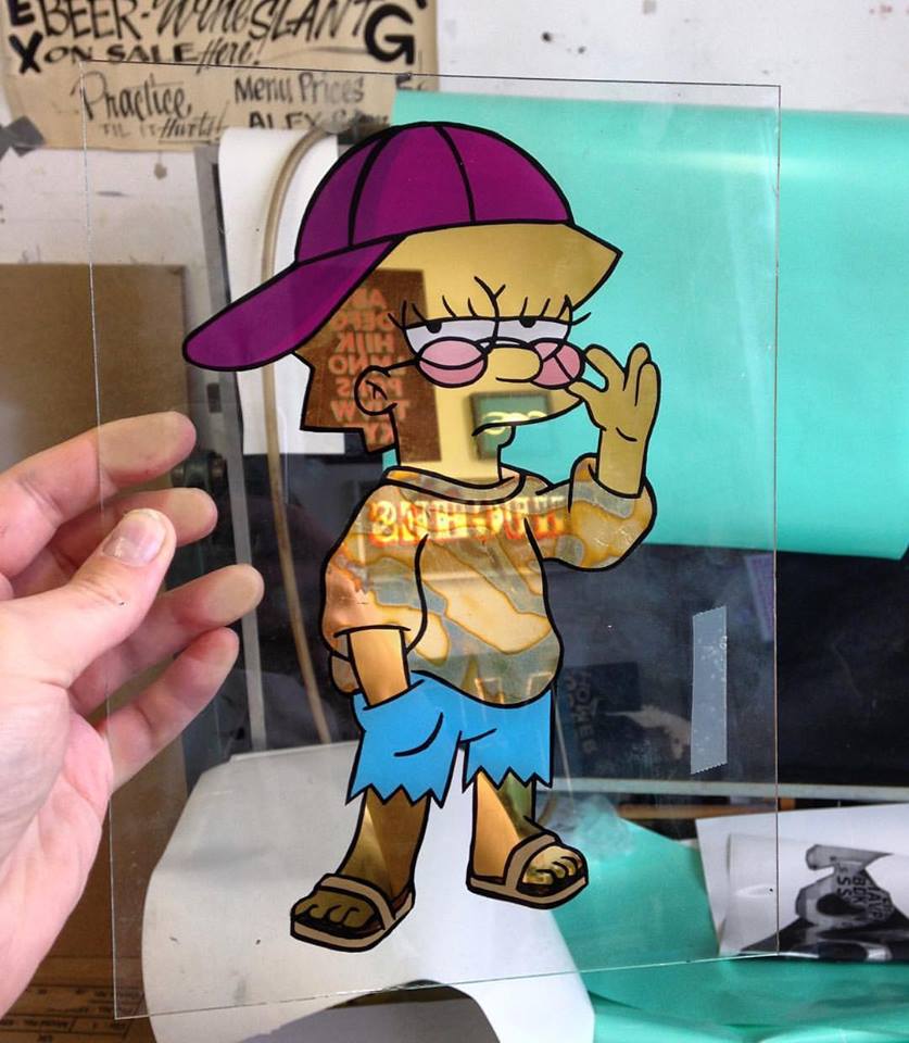 Alex May Hughes gold leaf Lisa Simpson