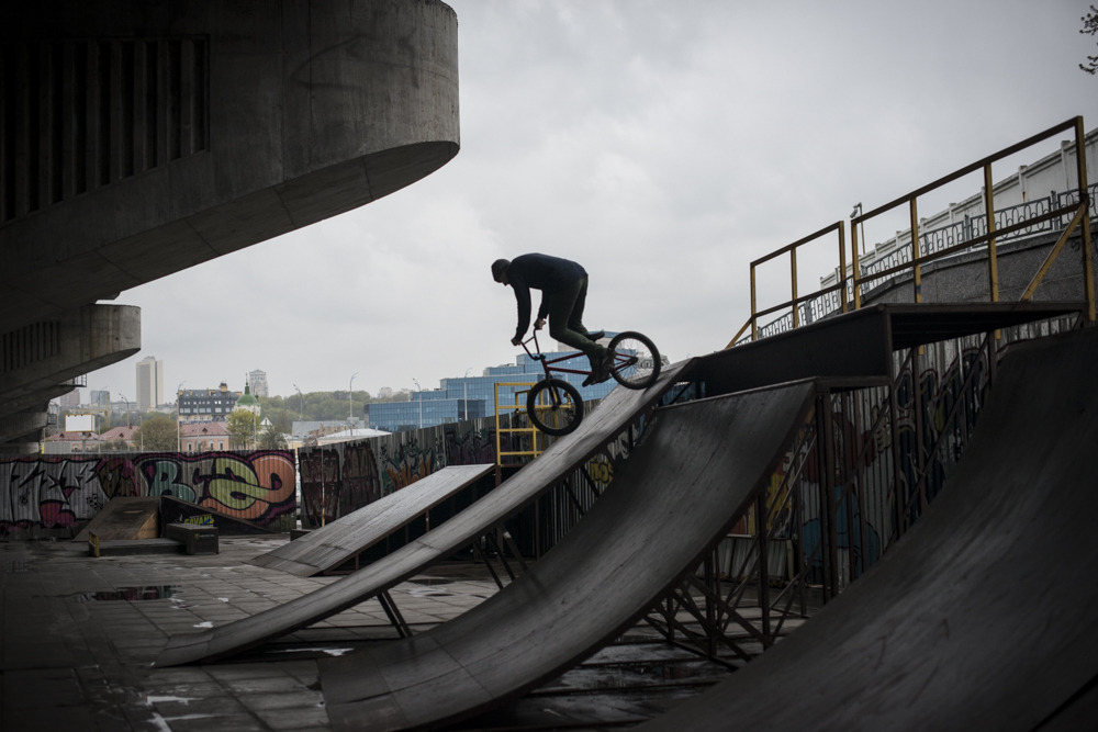 The scene at Gavanb Park  in Kiev Ukraine.