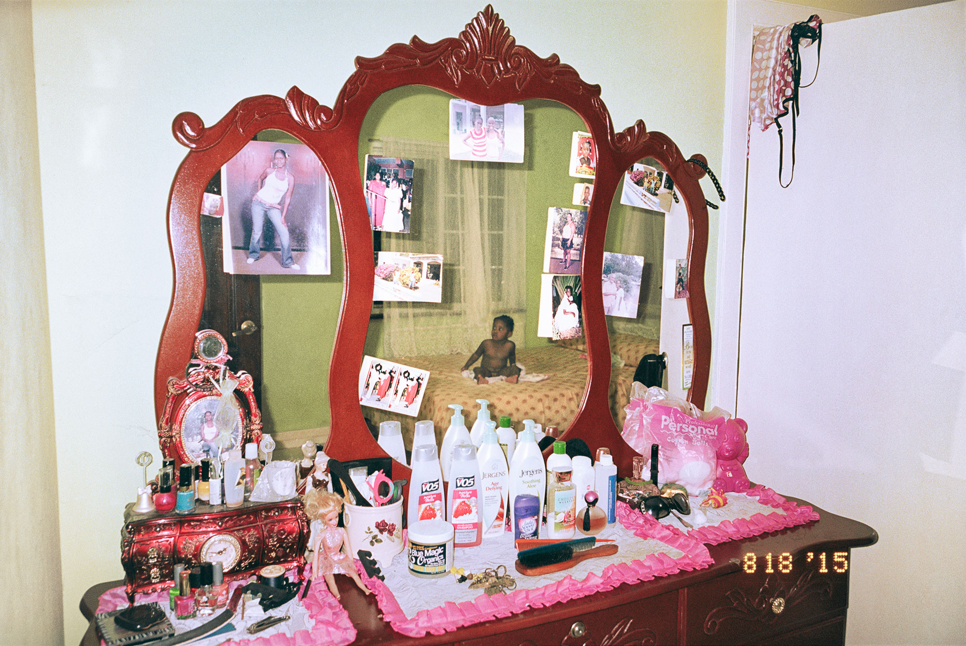 A bedroom in Alligator Pond, a former fishing village now known for trafficking and smuggling.