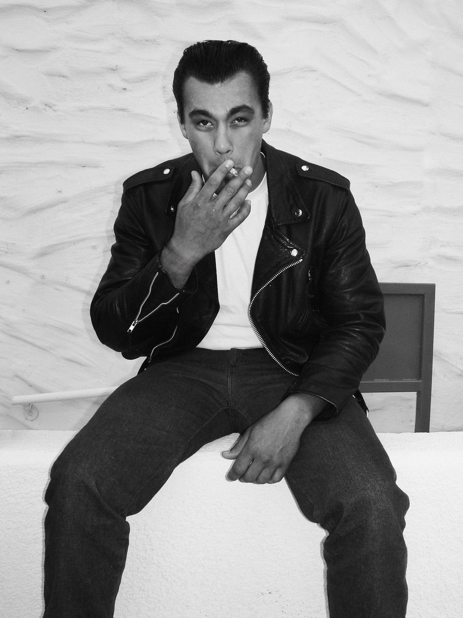 LeatherJacket&Cig-Wall