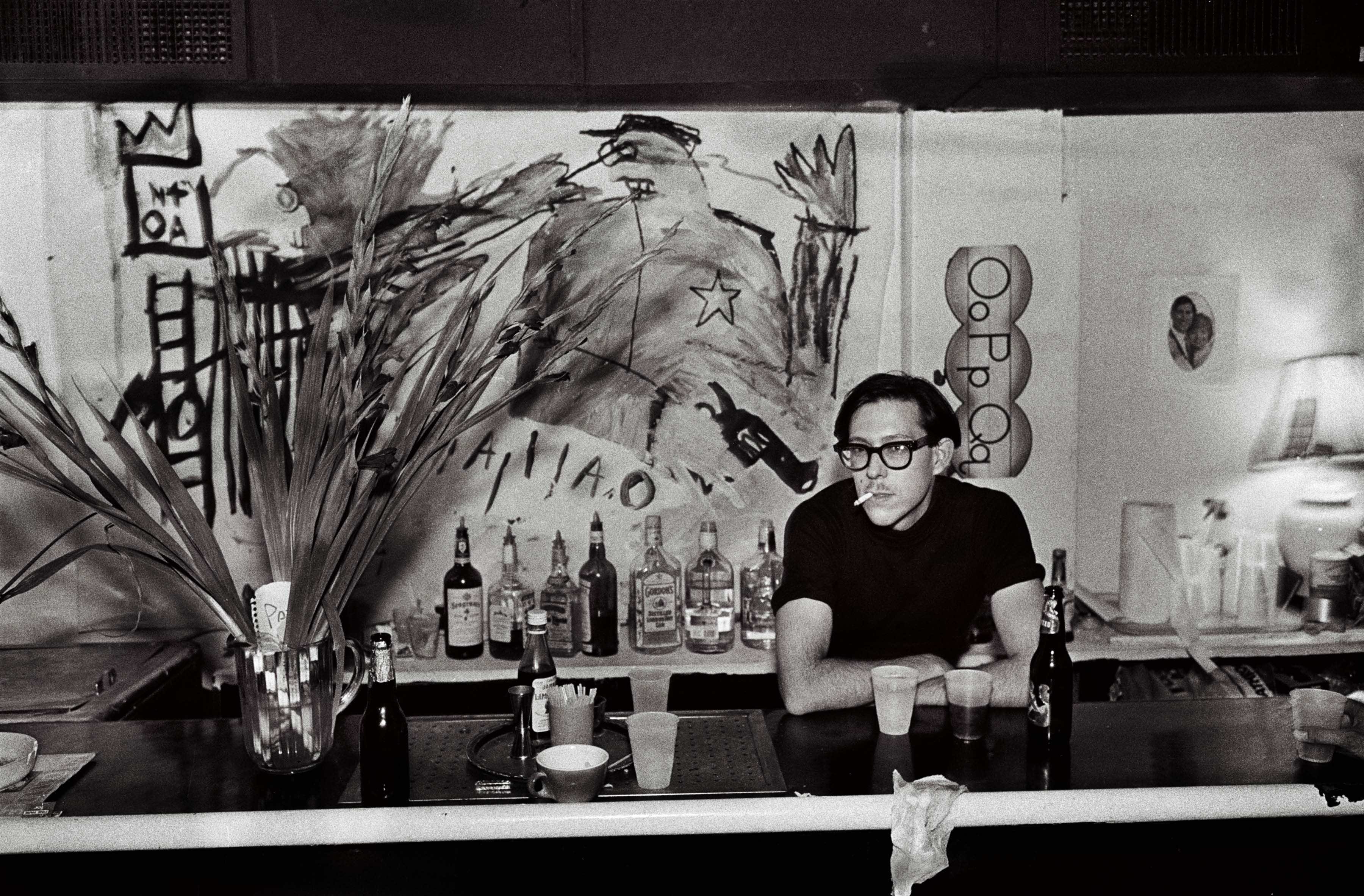 Club 57 bar, 1981. Pictured: Ira Abramowitz. Photograph by and courtesy Lina Bertucci