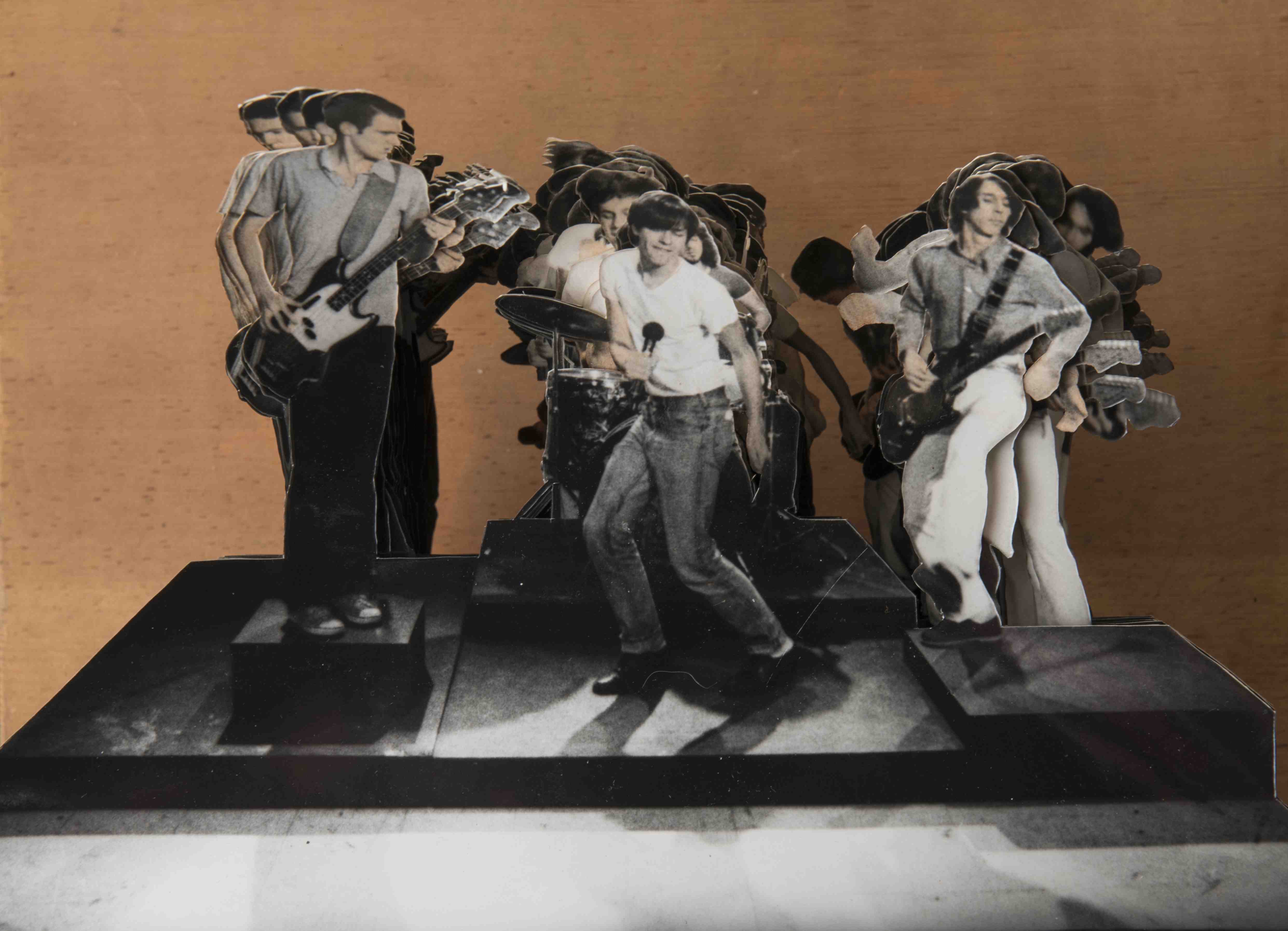 Henry Jones (American, born 1957). Soul City Animation Art (The Fleshtones), 1977–79. Hand-coloured photo-cutout sequence. Courtesy the artist