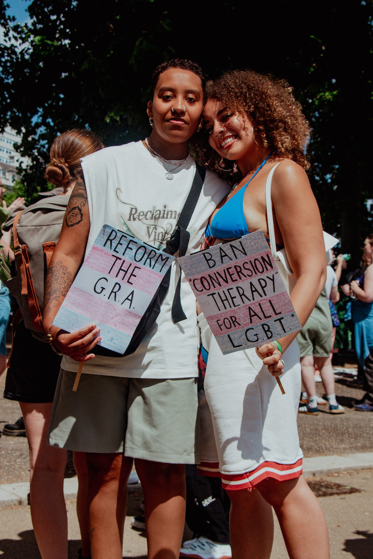 Joy and rage on the streets of London for Trans Pride – in… | Huck